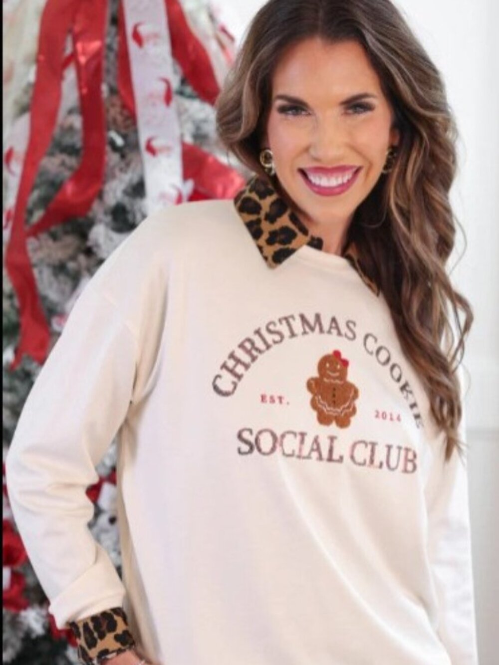 Christmas Cookie Social Club Pullover & Trucker Hat Set